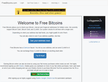 Tablet Screenshot of freebitcoins.com